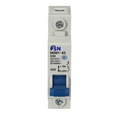 Автоматический выключатель SN NDM1-63C 1 полюс 1-63A